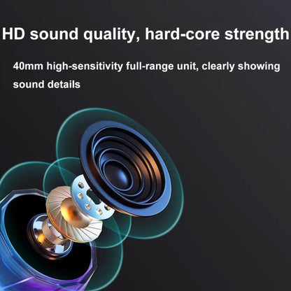 RK-C250 Portable RGB Atmosphere Light Magnetic Bluetooth Speaker with Wireless Charging Function�...