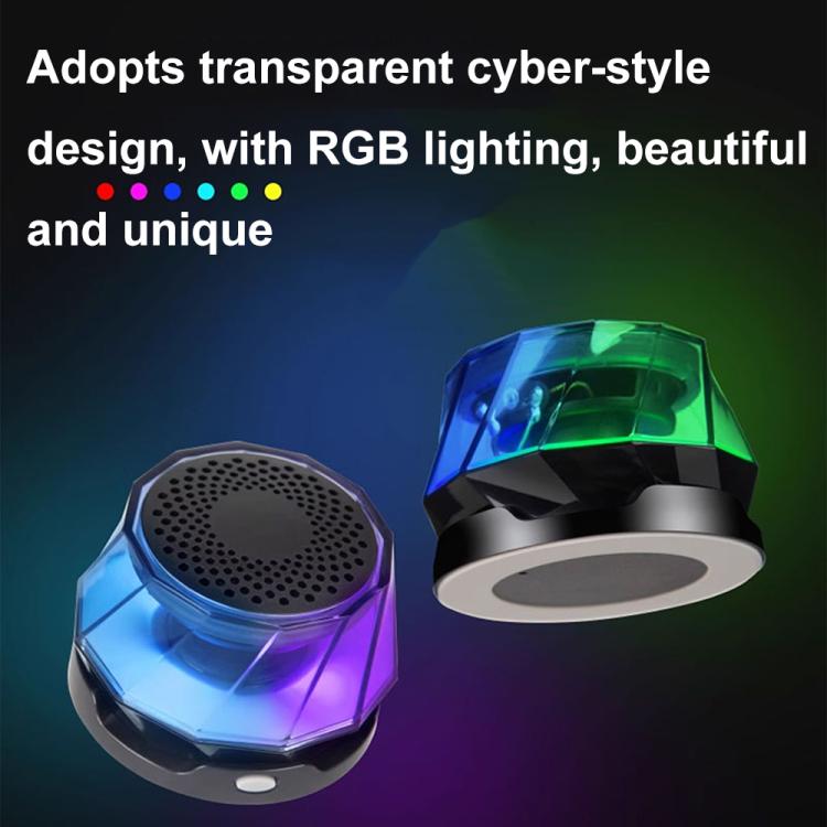 RK-C250 Portable RGB Atmosphere Light Magnetic Bluetooth Speaker with Wireless Charging Function�...