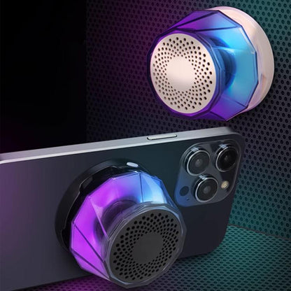RK-C250 Portable RGB Atmosphere Light Magnetic Bluetooth Speaker with Wireless Charging Function�...