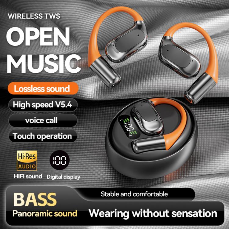 M113 AI Translation Bluetooth Headset Ear-hook Real Time Translation Earbuds 144 Voice Translator