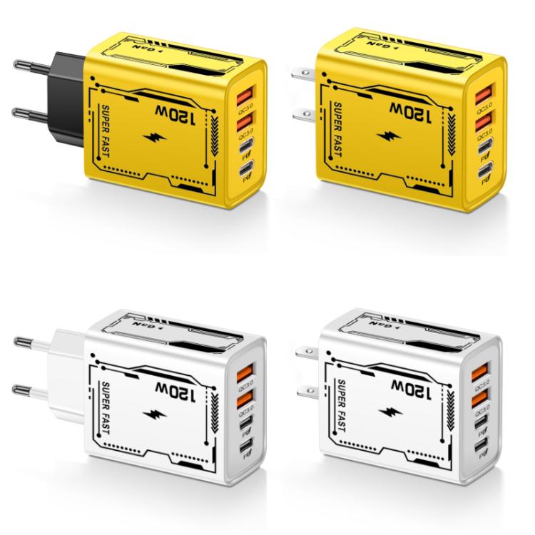 2A 2 USB+2 PD Type-C Multi-Port Mobile Phone Charger