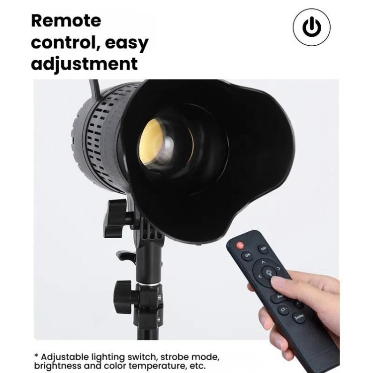 102 LEDs Spotlight Portrait Photography Fill Light Adjustable Focus Triple Color Temperature,US Plug