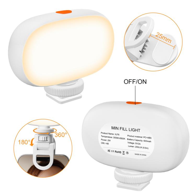 Camera Mini Fill Light LED Cell Phone Video Selfie Lamp