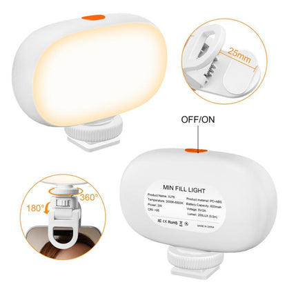Camera Mini Fill Light LED Cell Phone Video Selfie Lamp
