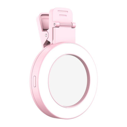 Foldable Clip-type Mobile Phone Rear Selfie Mirror Fill Light, White, Purple, Pink���������������...