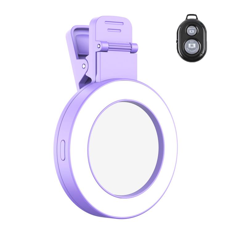 Foldable Clip-type Mobile Phone Rear Selfie Mirror Fill Light, White, Purple, Pink���������������...