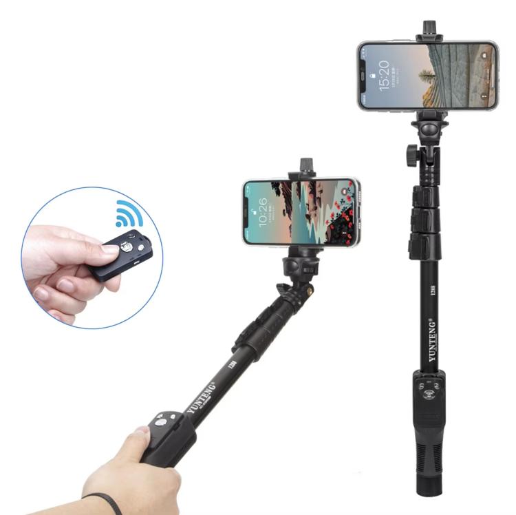 YUNTENG 1288 50 Inch Aluminum Alloy Selfie Stick