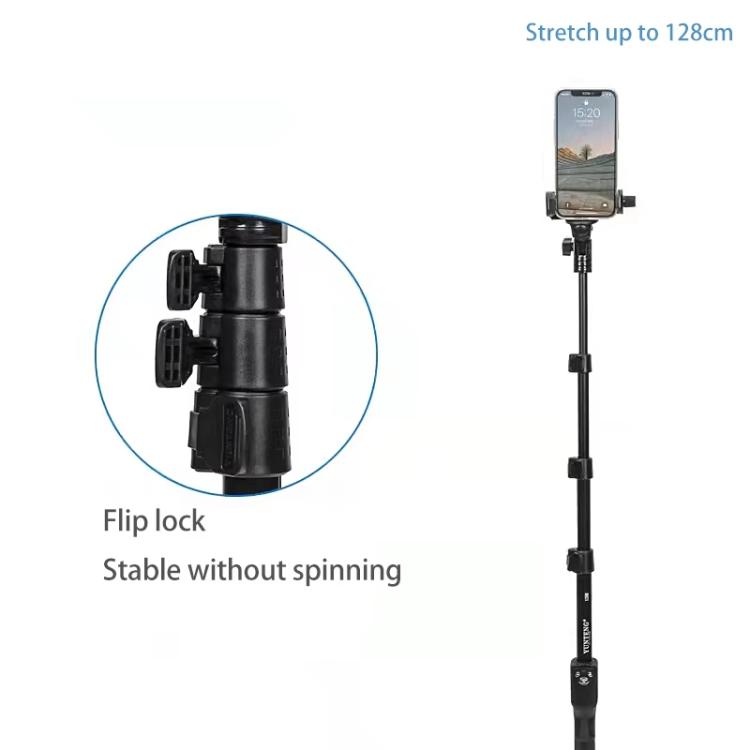 YUNTENG 1288 50 Inch Aluminum Alloy Selfie Stick