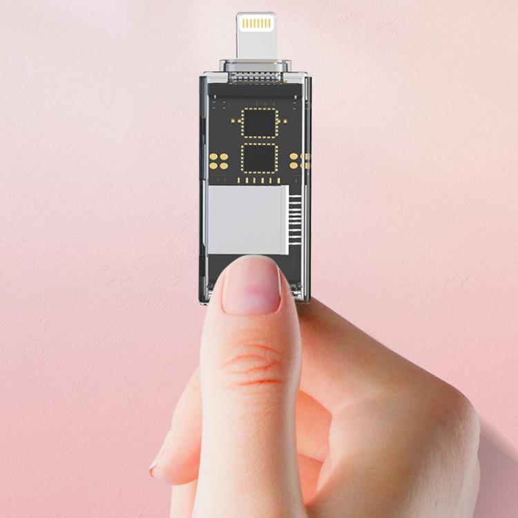 Transparent Card Reader for PC/Laptop/Smartphone, USB-C/Type-C To SD/TF, 8 Pin To SD/TF����������...