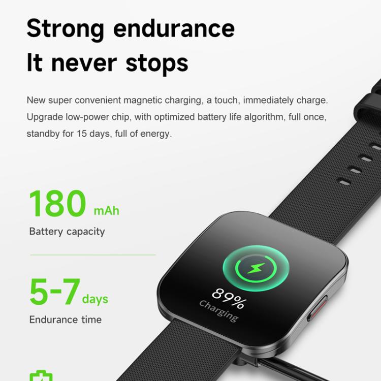 QS08 1.85 Inch Full-Screen Smart Watch