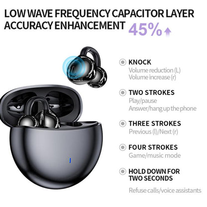 M300 Mini Invisible Clip-On Wireless Bluetooth Earbuds with Active Noise Reduction