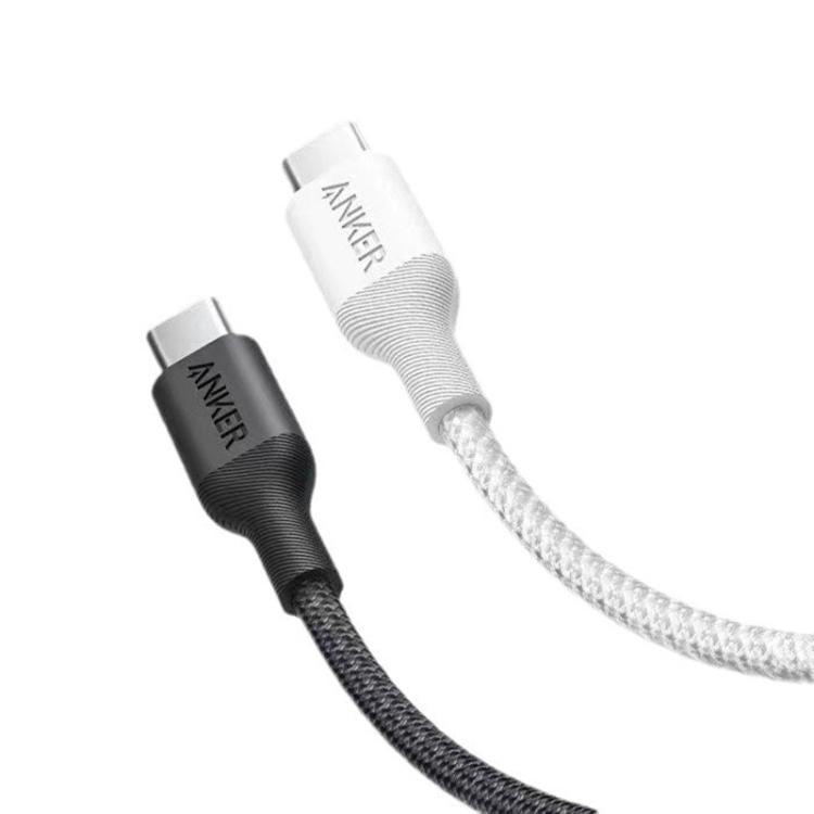 ANKER 240W Dual Type-C Port Eco-Fast Charging Data Cable, White 1.8m