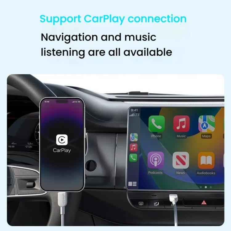 ANKER 310 Fast Charging PD Cable PVC Material Type-C to 8 Pin Fast Charging Cable, Black 0.9m����...