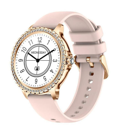 Bluetooth Calling AI Voice Assistant Life Waterproof Sports Smartwatch, Black Silicone Strap�����...