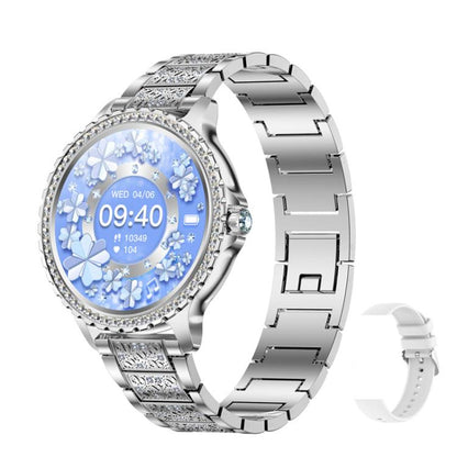 Bluetooth Calling AI Voice Assistant Life Waterproof Sports Smartwatch, Black Silicone Strap�����...