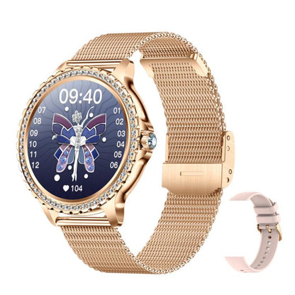Bluetooth Calling AI Voice Assistant Life Waterproof Sports Smartwatch, Black Silicone Strap�����...
