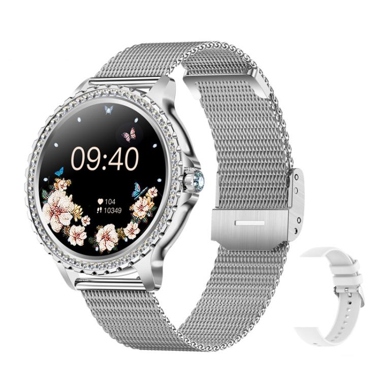 Bluetooth Calling AI Voice Assistant Life Waterproof Sports Smartwatch, Black Silicone Strap�����...