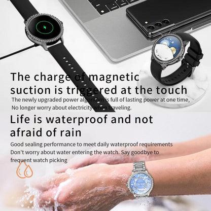 Bluetooth Calling AI Voice Assistant Life Waterproof Sports Smartwatch, Black Silicone Strap�����...