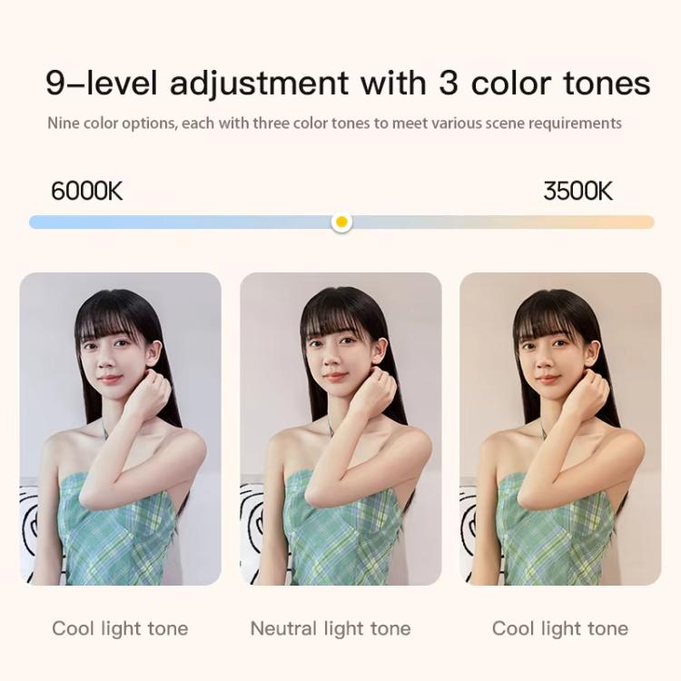 1.7m 14-Inch Suitcase Integrated Design Fill Light Foldable 3500-6000K Full-Screen Live Photograp...