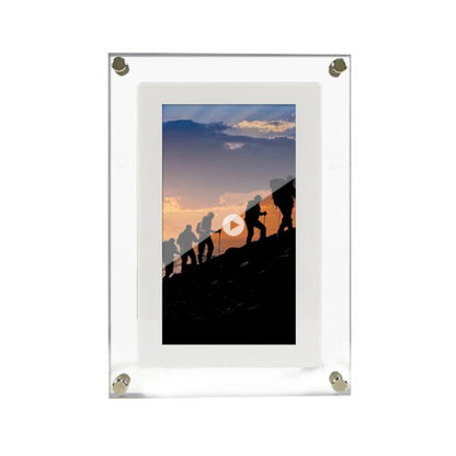 10.1 inch Transparent Acrylic Digital Photo Frame Video Picture Music Player Electronic Album Gif...