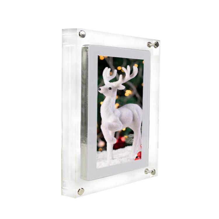10.1 inch Transparent Acrylic Digital Photo Frame Video Picture Music Player Electronic Album Gif...