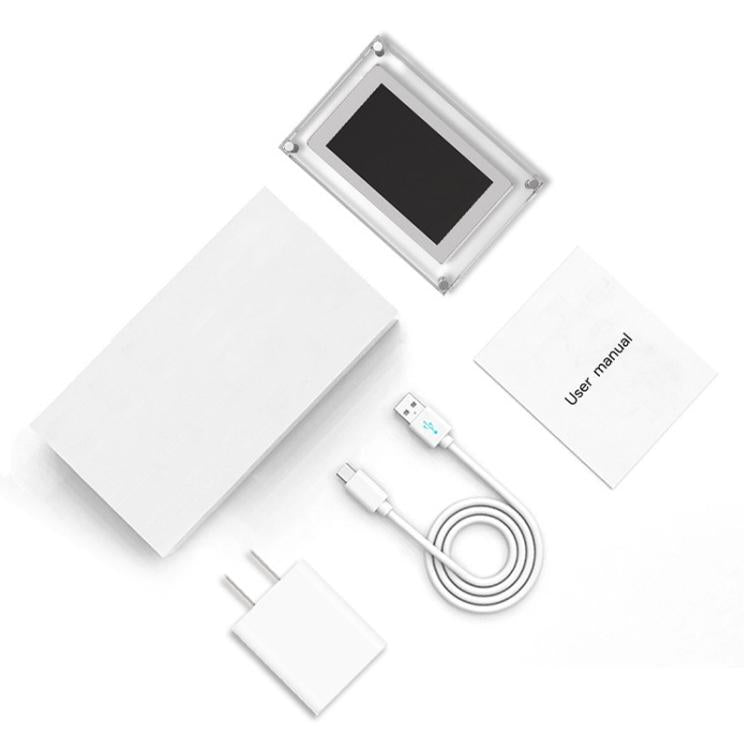 10.1 inch Transparent Acrylic Digital Photo Frame Video Picture Music Player Electronic Album Gif...
