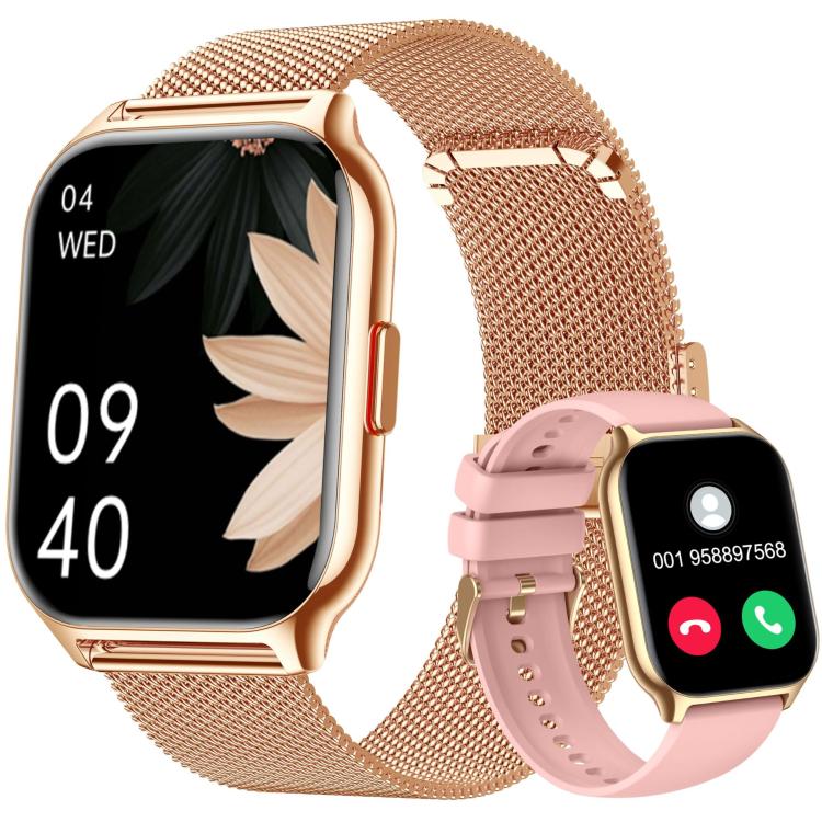 Blood Oxygen / Sleep / Heart Rate Health Monitoring Smart Watch Square Sports Double Strap Watch�...
