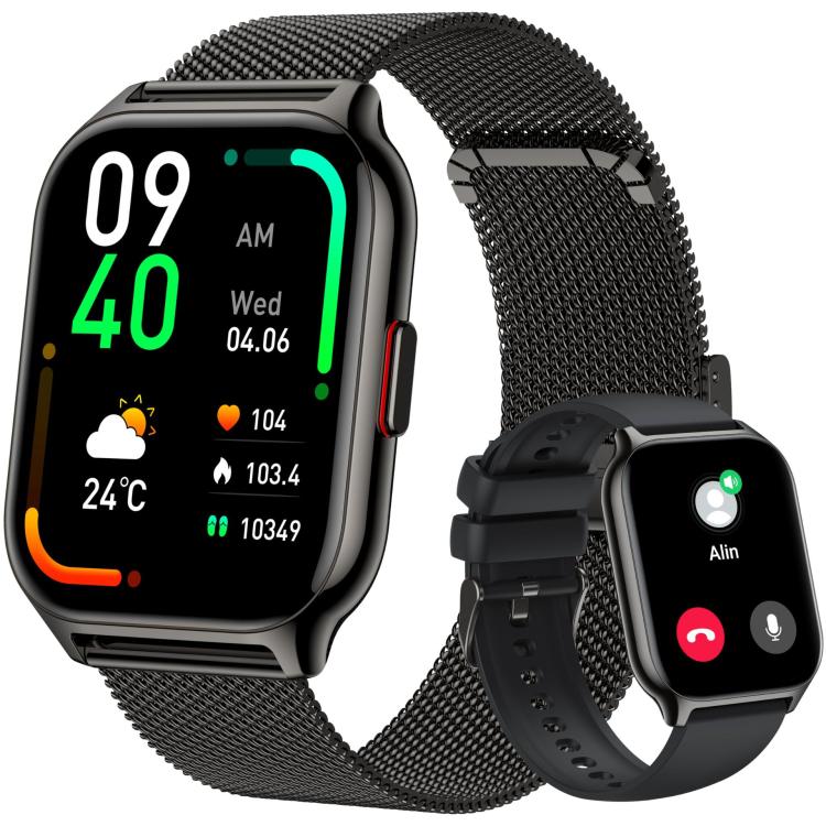 Blood Oxygen / Sleep / Heart Rate Health Monitoring Smart Watch Square Sports Double Strap Watch�...