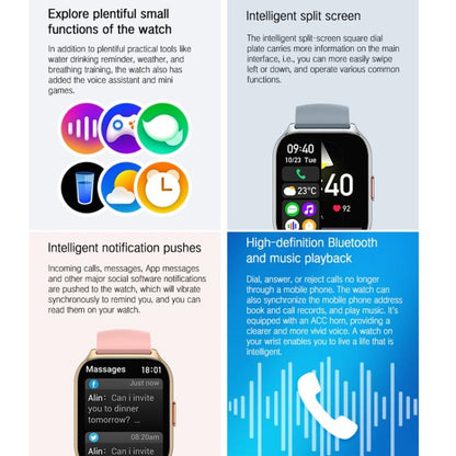 Blood Oxygen / Sleep / Heart Rate Health Monitoring Smart Watch Square Sports Double Strap Watch�...