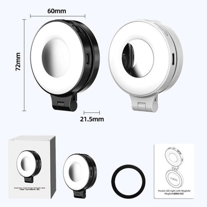 HEPAIL AC74 Magsafe Magnetic Smartphone Light Portable Handheld Selfie Light