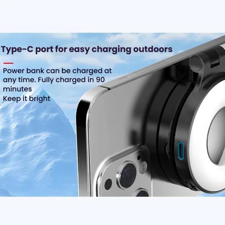 HEPAIL AC74 Magsafe Magnetic Smartphone Light Portable Handheld Selfie Light