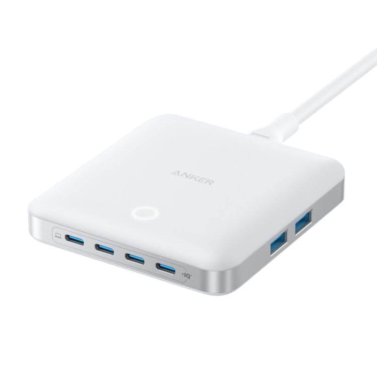 ANKER A2155  4 Type-C+2 USB Ports GaN Desktop Charging Dock 130W High-Power 6 In 1 Charger
