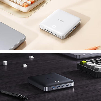 ANKER A2155  4 Type-C+2 USB Ports GaN Desktop Charging Dock 130W High-Power 6 In 1 Charger, US Plug