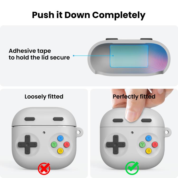 AhaStyle DD10 Silicone Split Earphone Protective Case, For AirPods 4
