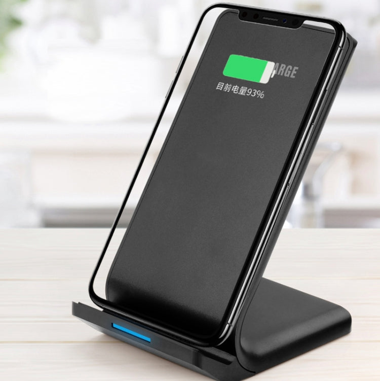 R2 10W Vertical Mobile Phone Wireless Charger Smart Fast Charge Charging Stand Desktop Stand�����...