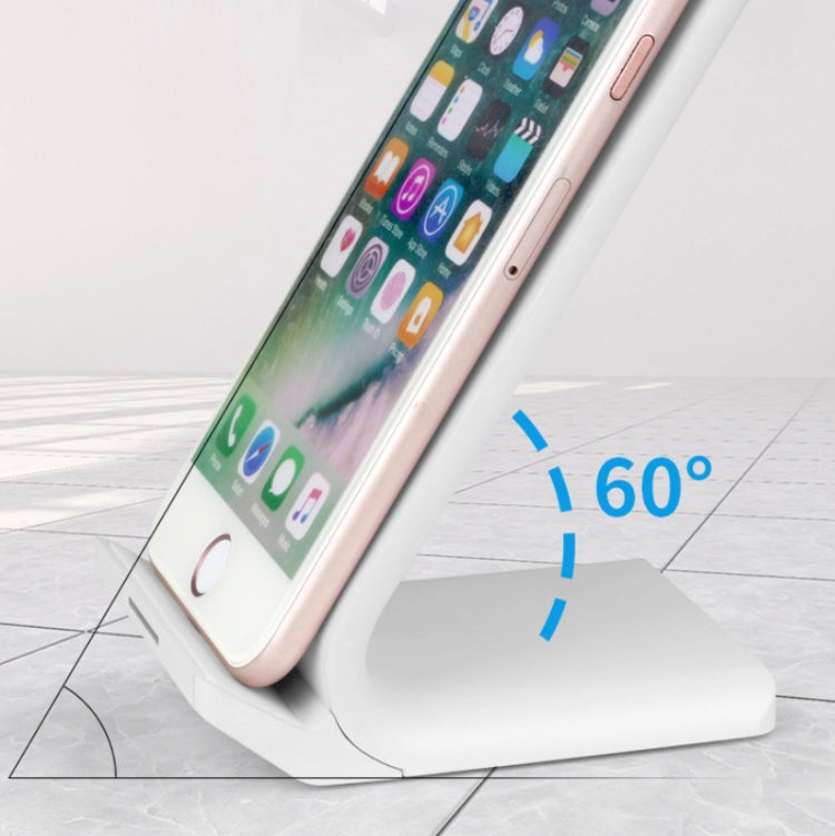 R2 10W Vertical Mobile Phone Wireless Charger Smart Fast Charge Charging Stand Desktop Stand�����...