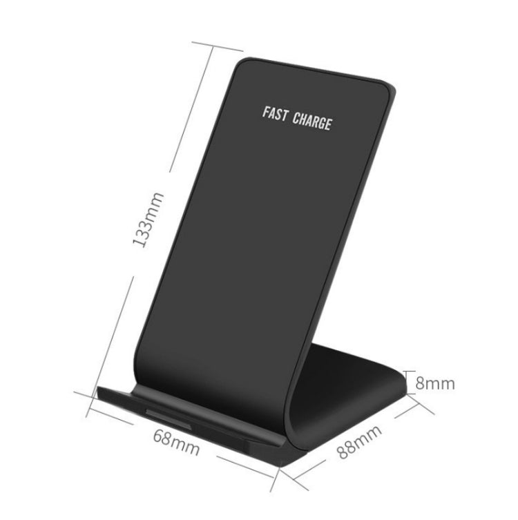R2 10W Vertical Mobile Phone Wireless Charger Smart Fast Charge Charging Stand Desktop Stand�����...