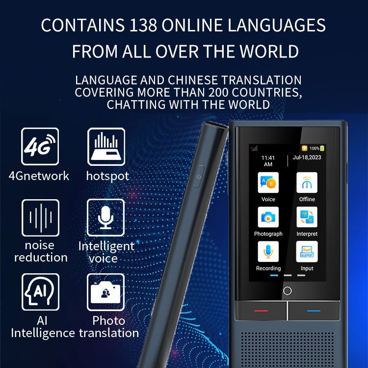 Z6 4G Version 3.1 inch Screen Smart Voice Translator