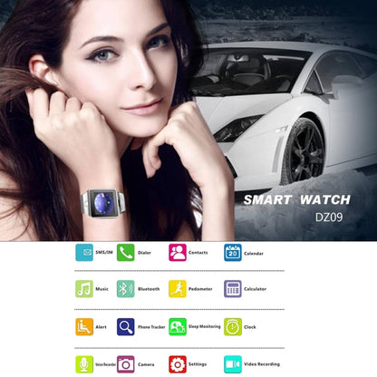 DZ09 1.56 inch Screen Bluetooth 3.0 Smart Watch Phone
