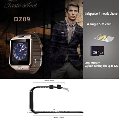 DZ09 1.56 inch Screen Bluetooth 3.0 Smart Watch Phone